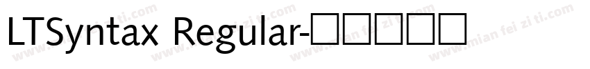 LTSyntax Regular字体转换